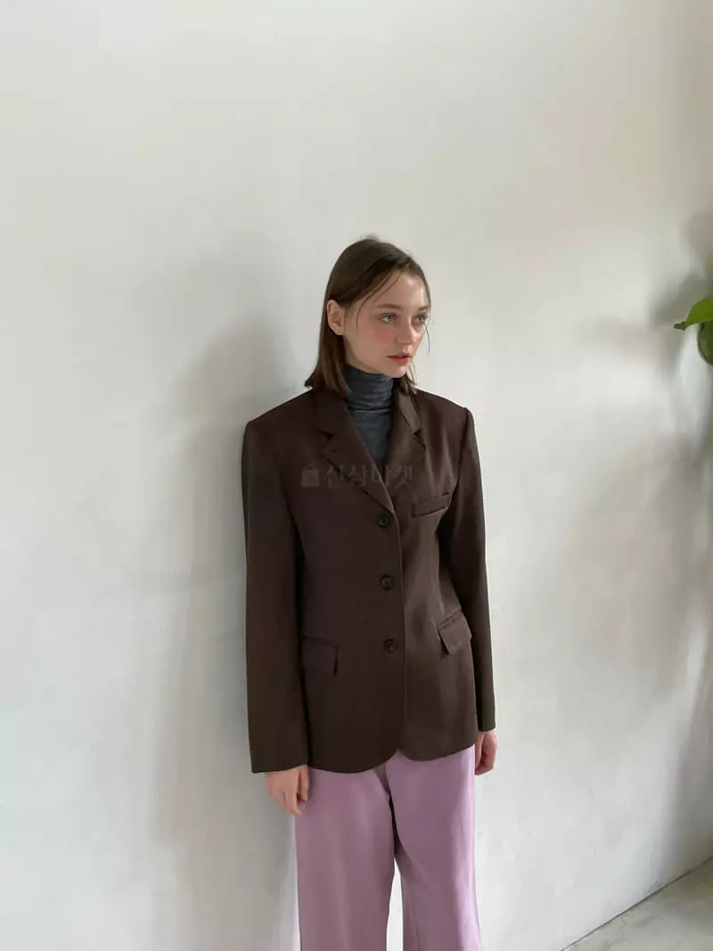 Sold Out - Korean Women Fashion - #shopsmall - Three Buton Single Jacket - 2