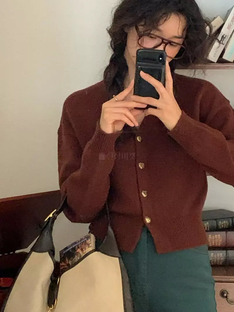Sold Out - Korean Women Fashion - #shopsmall - Pro Heart Cardigan