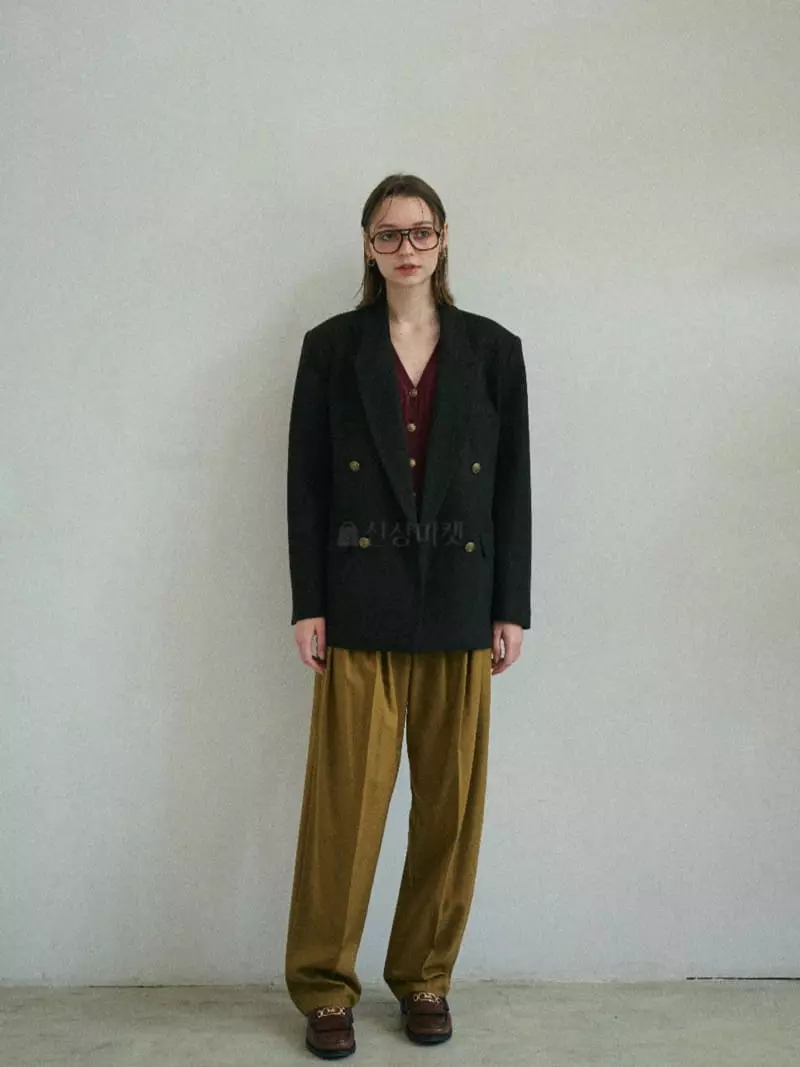 Sold Out - Korean Women Fashion - #thatsdarling - Kang Collar Jacket - 5