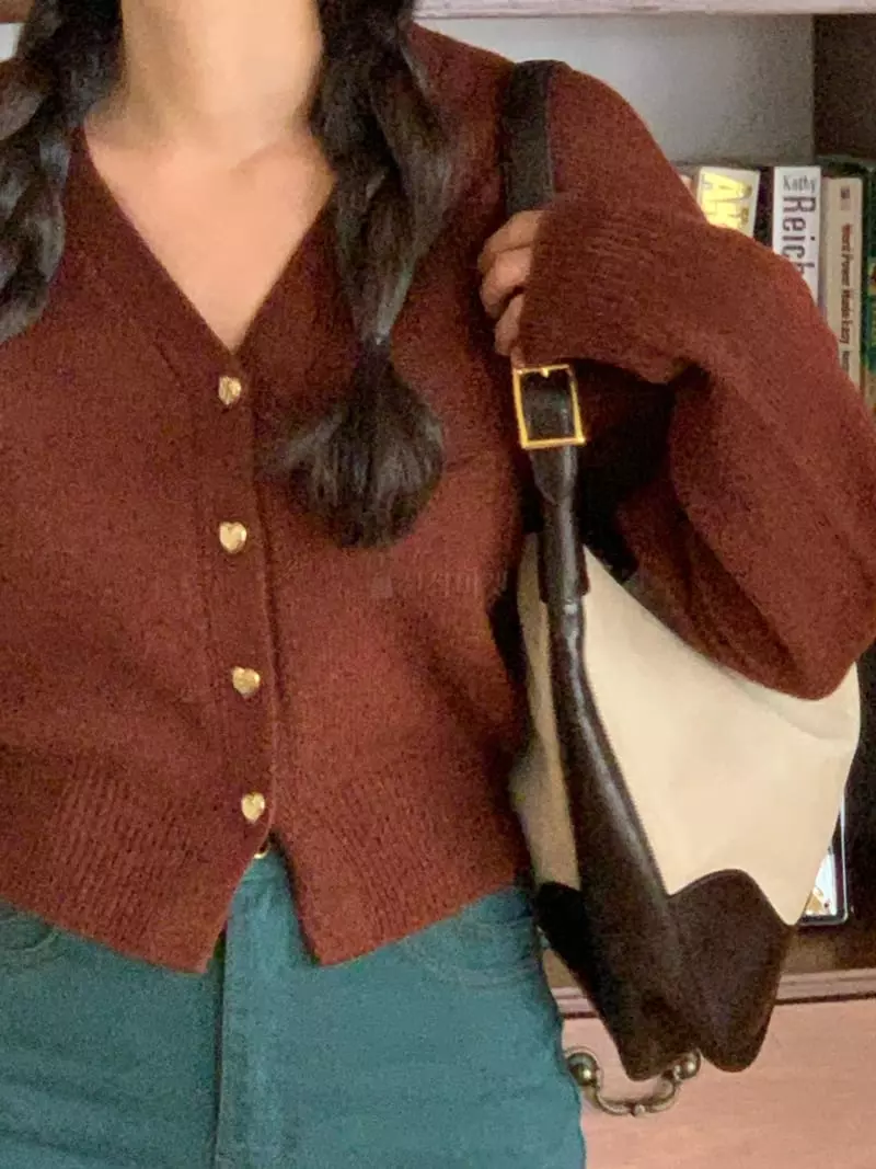 Sold Out - Korean Women Fashion - #thatsdarling - Pro Heart Cardigan - 2