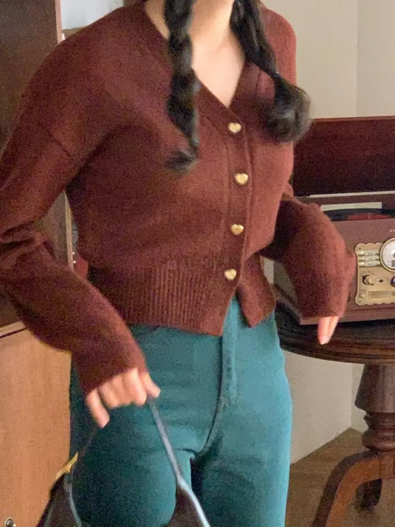 Sold Out - Korean Women Fashion - #thelittlethings - Pro Heart Cardigan - 3