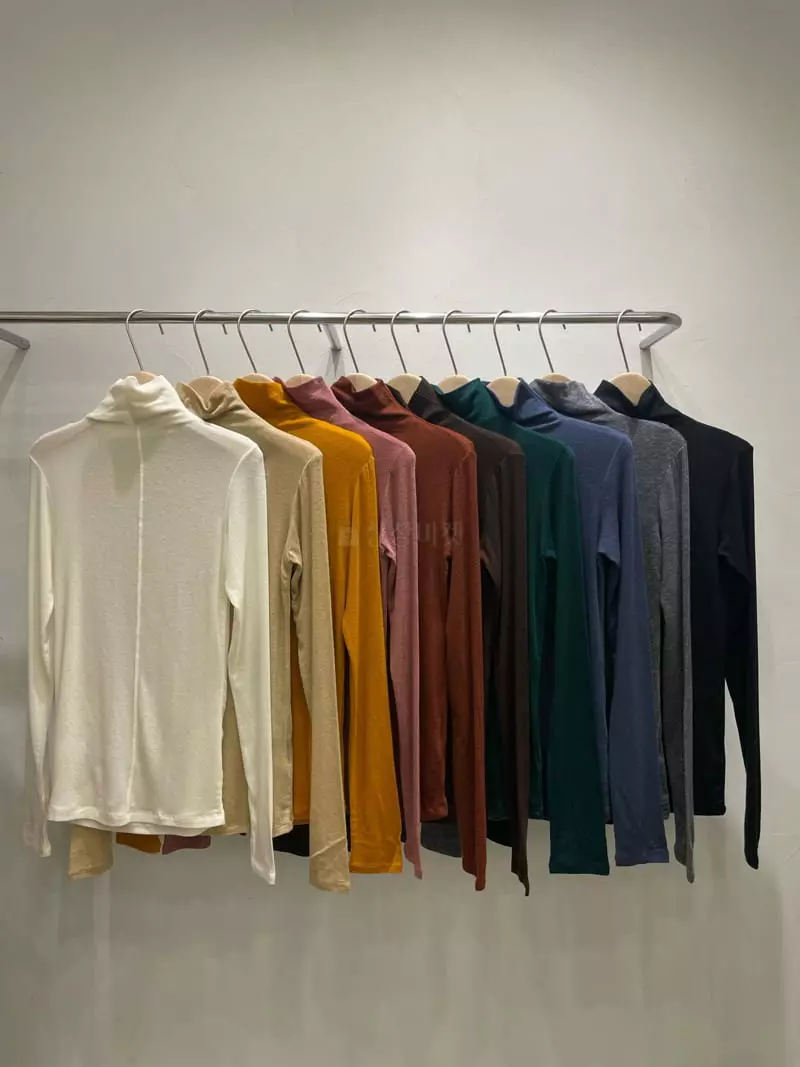 Sold Out - Korean Women Fashion - #vintagekidsstyle - Osca Turtleneck Tee - 8