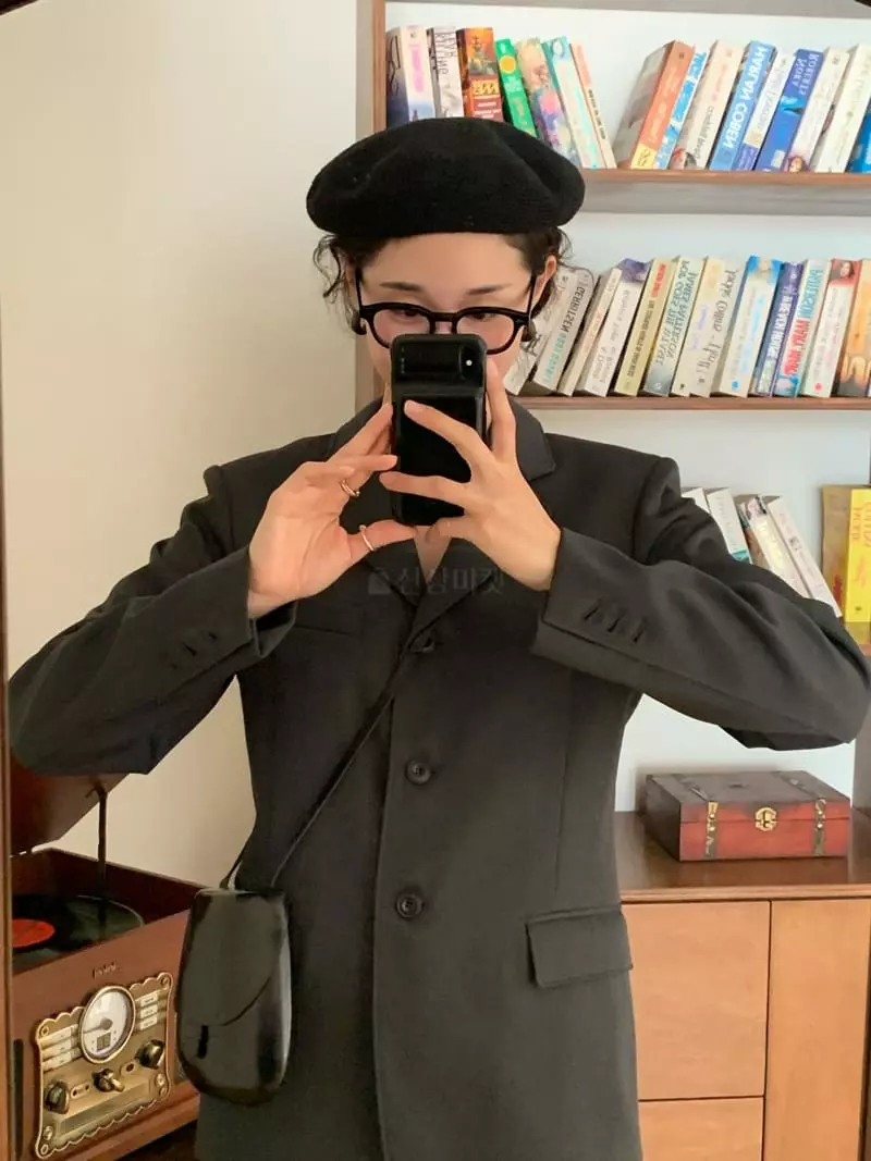 Sold Out - Korean Women Fashion - #womensfashion - Three Buton Single Jacket - 8