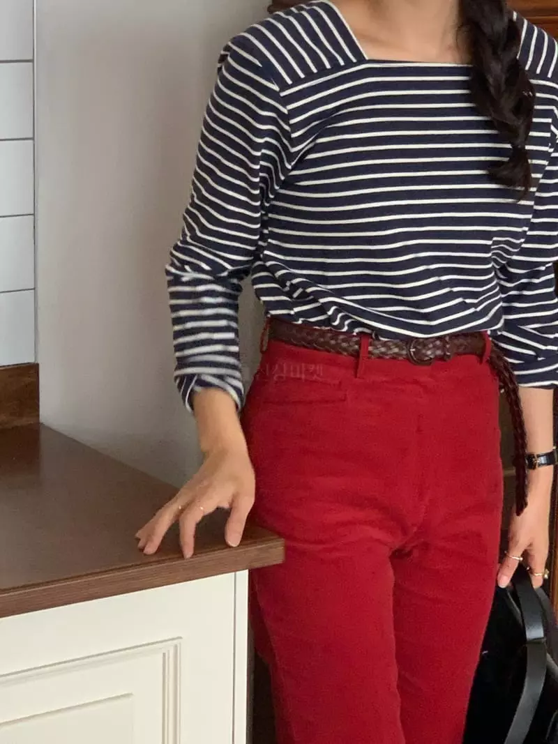 Sold Out - Korean Women Fashion - #momslook - Shelly Stripes Tee - 4