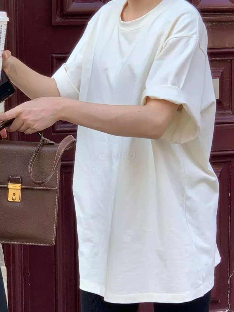 Sold Out - Korean Women Fashion - #womensfashion - Brick Tee