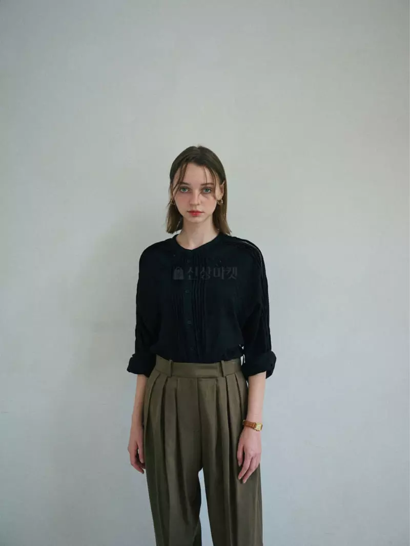 Sold Out - Korean Women Fashion - #womensfashion - Maybe Pintuck  Blouse