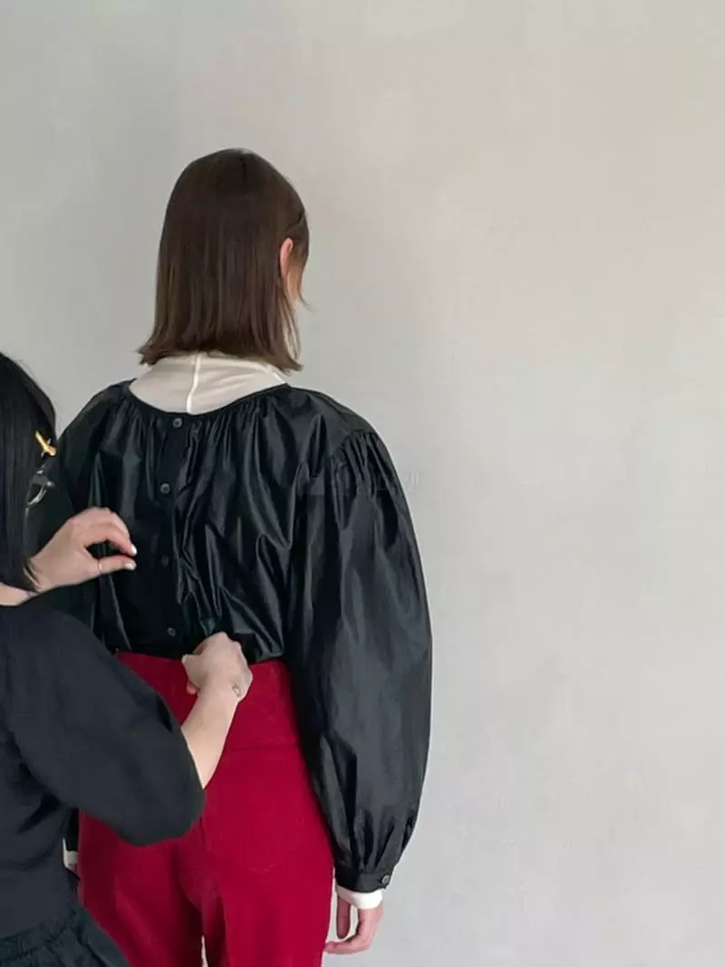 Sold Out - Korean Women Fashion - #womensfashion - Rounf Shirring Blouse - 8