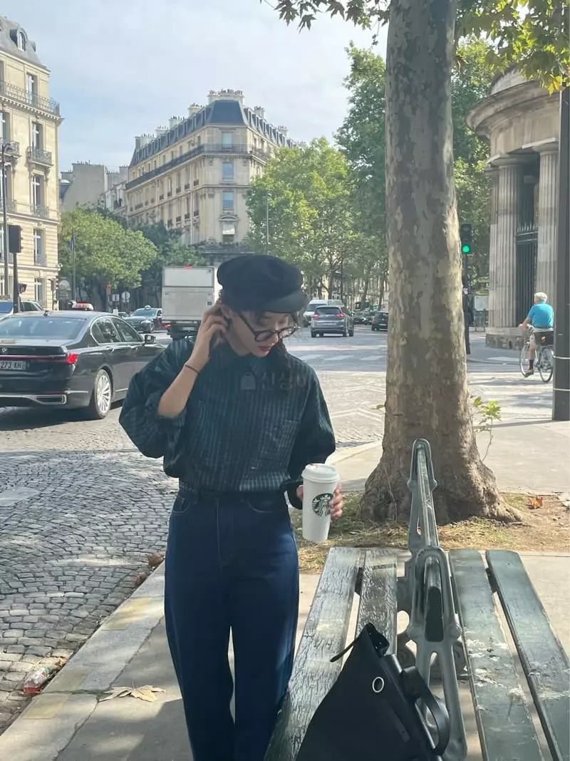 Sold Out - Korean Women Fashion - #womensfashion - Stay Check Shirt