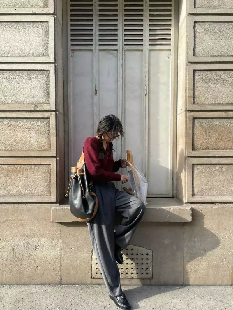 Sold Out - Korean Women Fashion - #womensfashion - Dear V Neck Knit Tee - 3