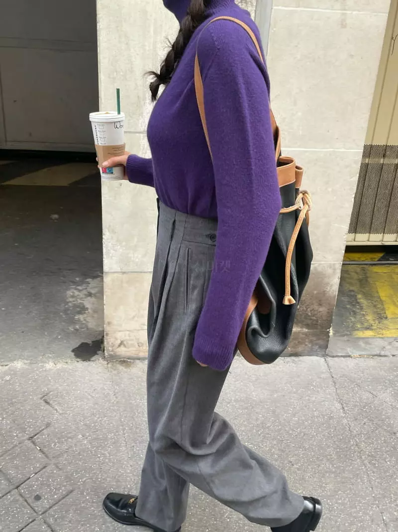 Sold Out - Korean Women Fashion - #womensfashion - Whole Gament Knit Tee - 12