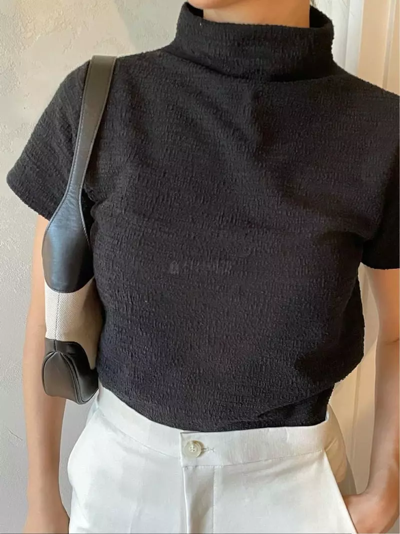 Sono De Seoul - Korean Women Fashion - #momslook - Twid Tee - 8