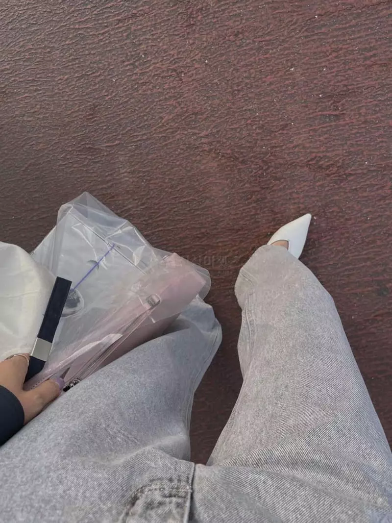 Sono De Seoul - Korean Women Fashion - #momslook - Gray Denim Jeans - 7