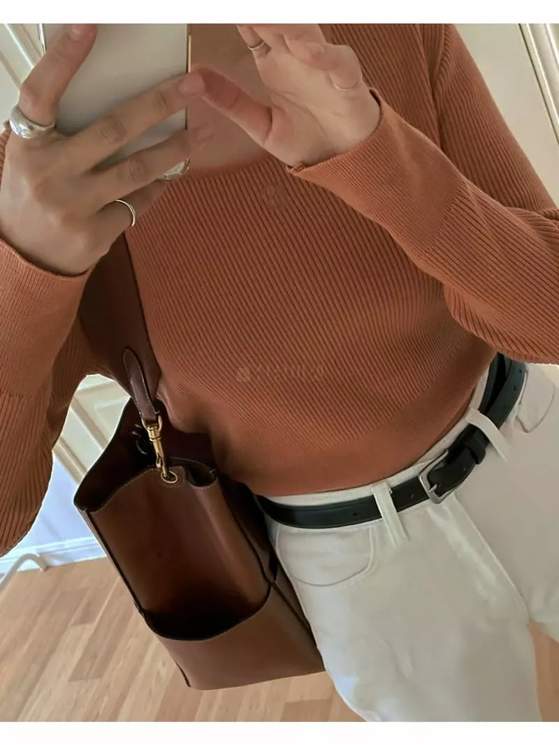 Sono De Seoul - Korean Women Fashion - #momslook - Basic Knit Tee