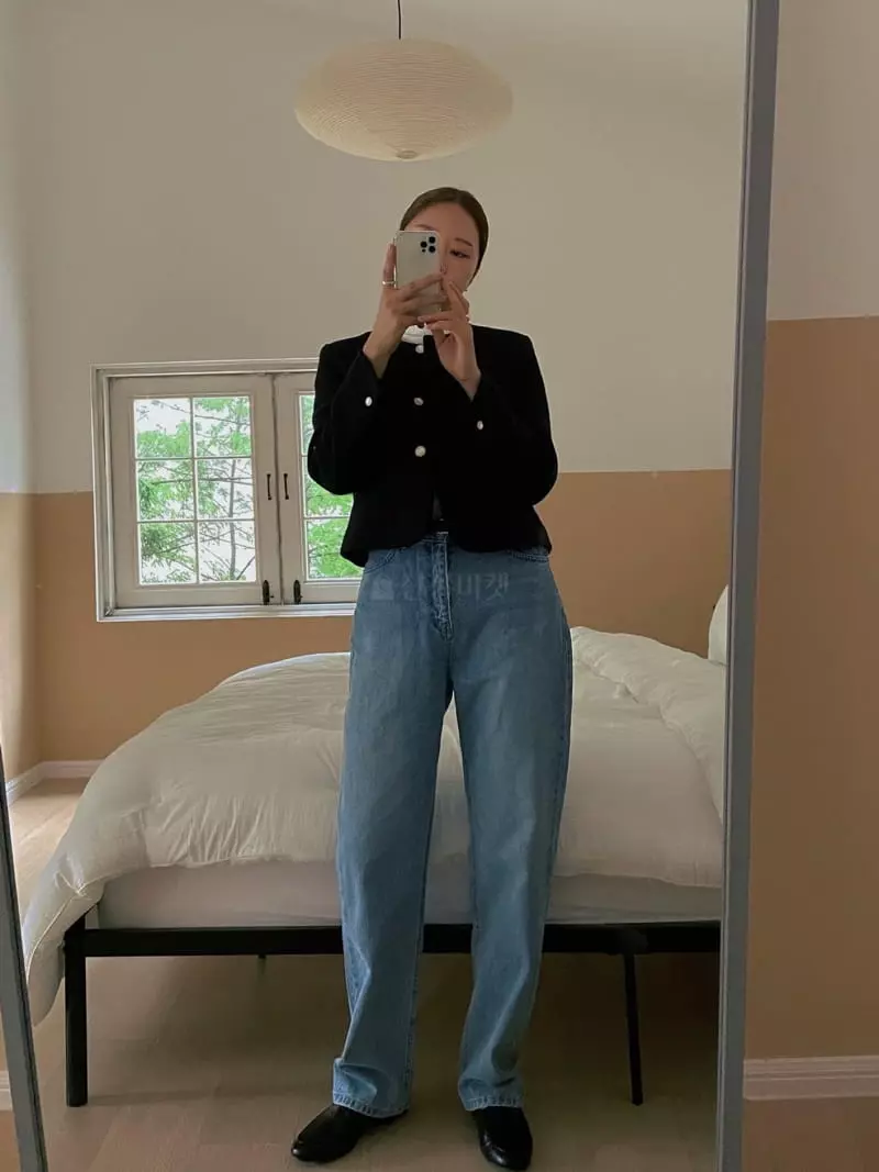 Sono De Seoul - Korean Women Fashion - #momslook - Libe No Collar Twid Jacket - 12