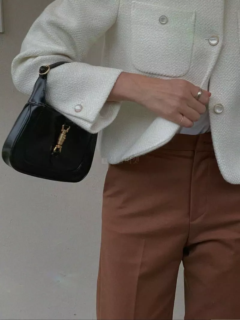 Sono De Seoul - Korean Women Fashion - #womensfashion - Libe No Collar Twid Jacket - 4