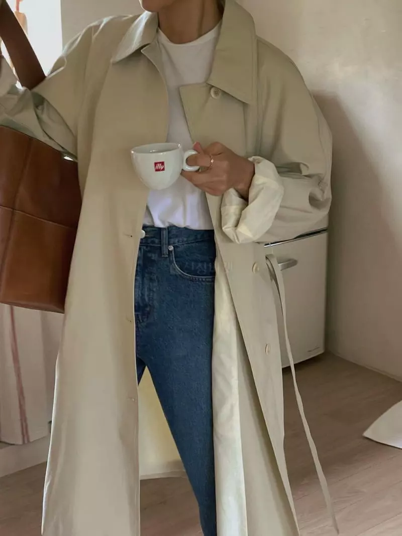 Sono De Seoul - Korean Women Fashion - #momslook - Lay Trench Coat