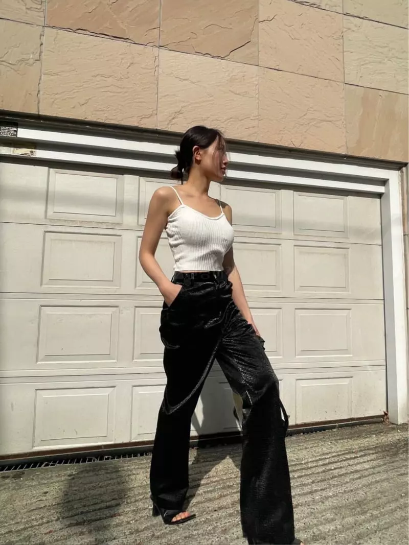 Sono De Seoul - Korean Women Fashion - #womensfashion - Crocker Leather Pants - 4