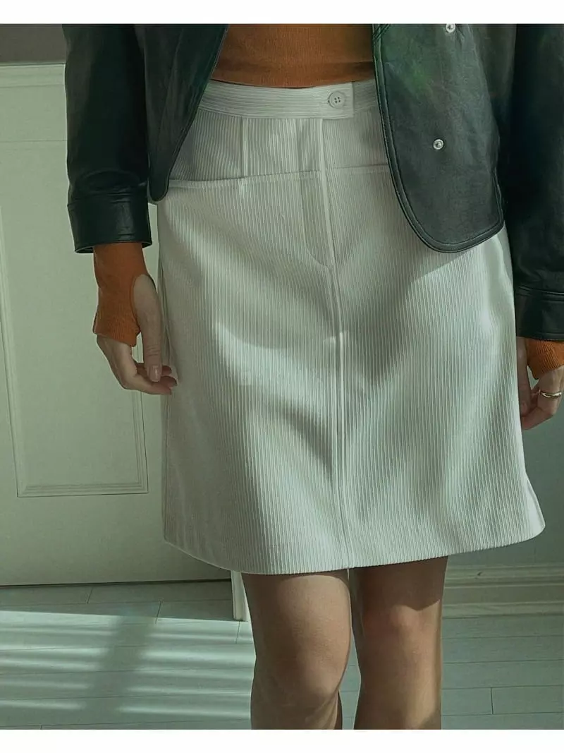Sono De Seoul - Korean Women Fashion - #momslook - Corduroy Mini Skirt - 5