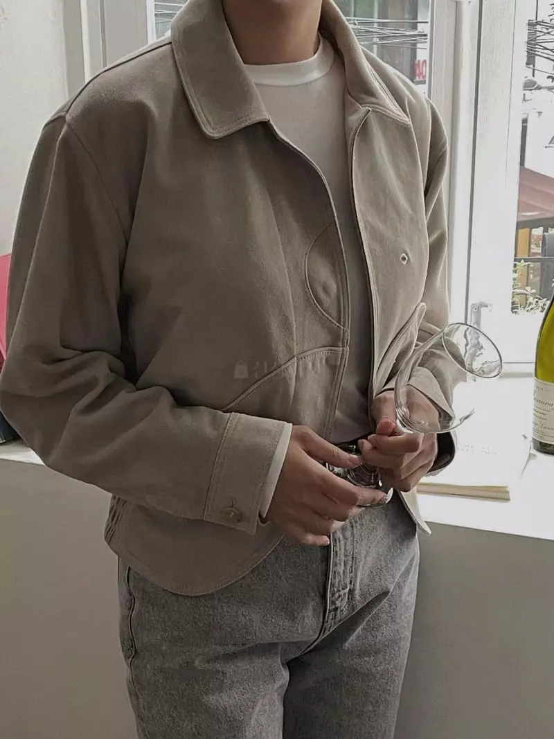 Sono De Seoul - Korean Women Fashion - #momslook - Suede Real Jacket - 10