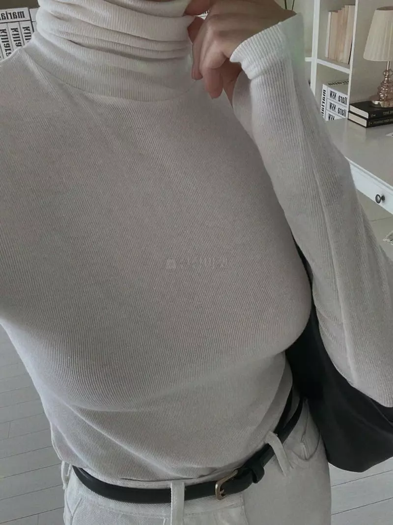 Sono De Seoul - Korean Women Fashion - #momslook - Bridge Warmer Turtleneck - 5