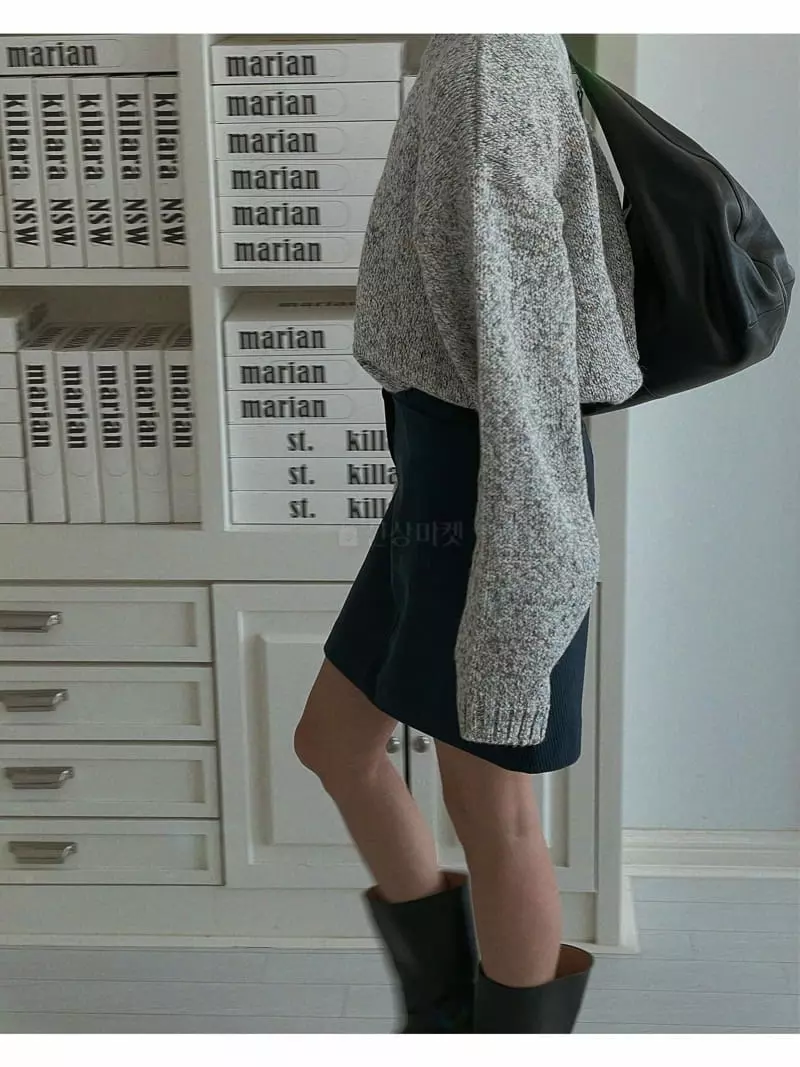 Sono De Seoul - Korean Women Fashion - #momslook - Mix Twid Over Knit Tee - 2