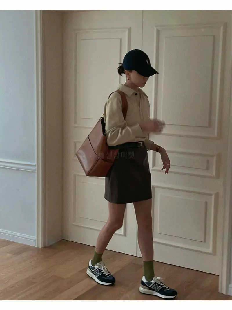Sono De Seoul - Korean Women Fashion - #momslook - Masion Leather Mini Skirt - 10