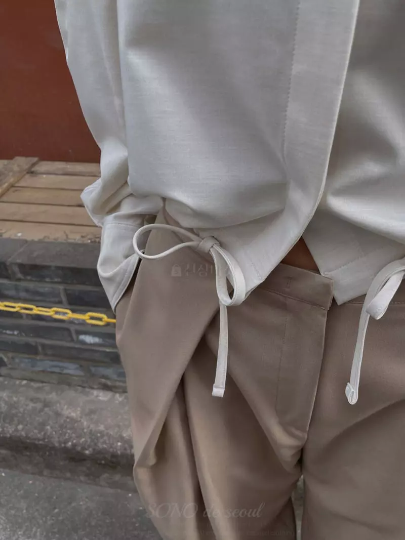 Sono De Seoul - Korean Women Fashion - #momslook - Layere Low Pants - 5