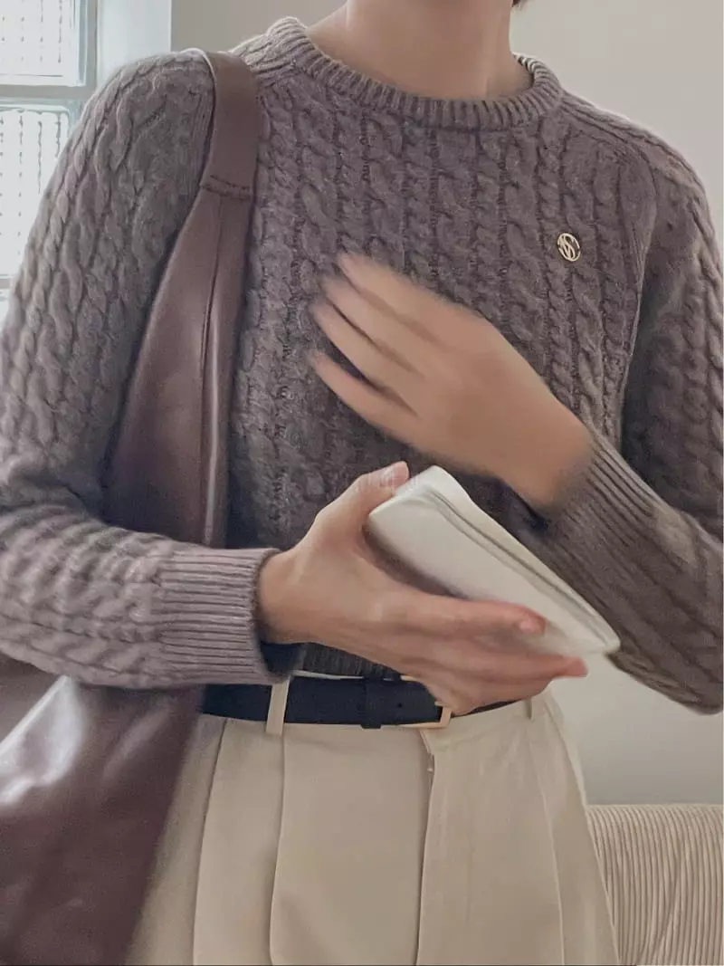 Sono De Seoul - Korean Women Fashion - #restrostyle - Banesu Knit Tee - 6