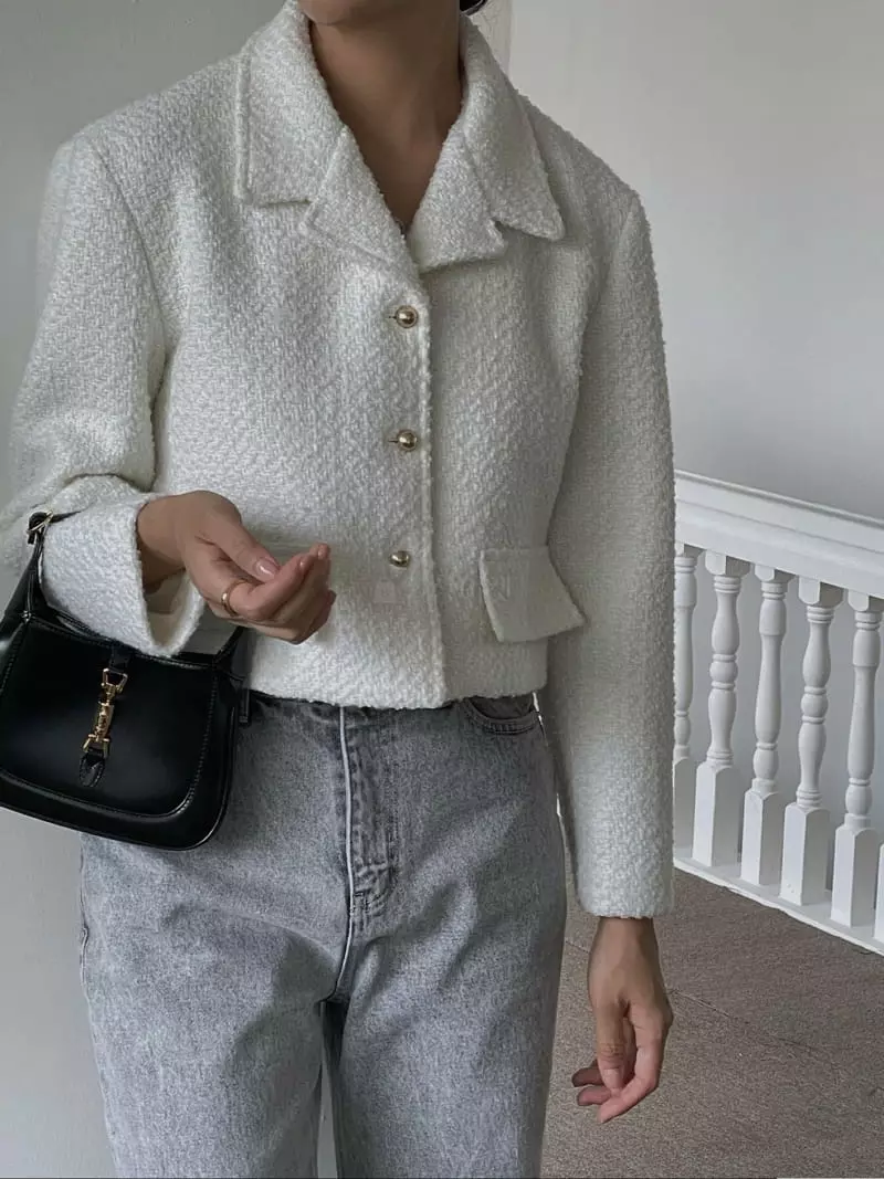 Sono De Seoul - Korean Women Fashion - #shopsmall - Moco Twid Jacket - 7