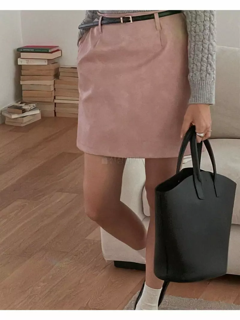 Sono De Seoul - Korean Women Fashion - #shopsmall - Masion Leather Mini Skirt - 7