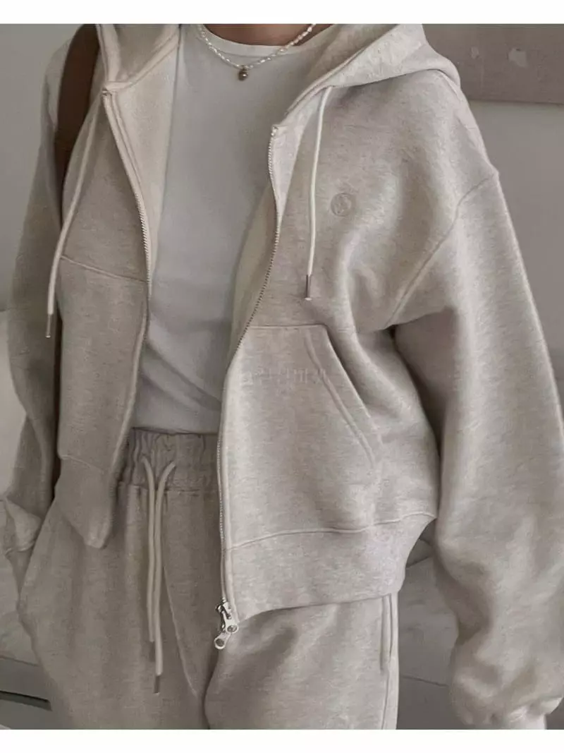 Sono De Seoul - Korean Women Fashion - #shopsmall - Masron Hoody Zip-up - 4