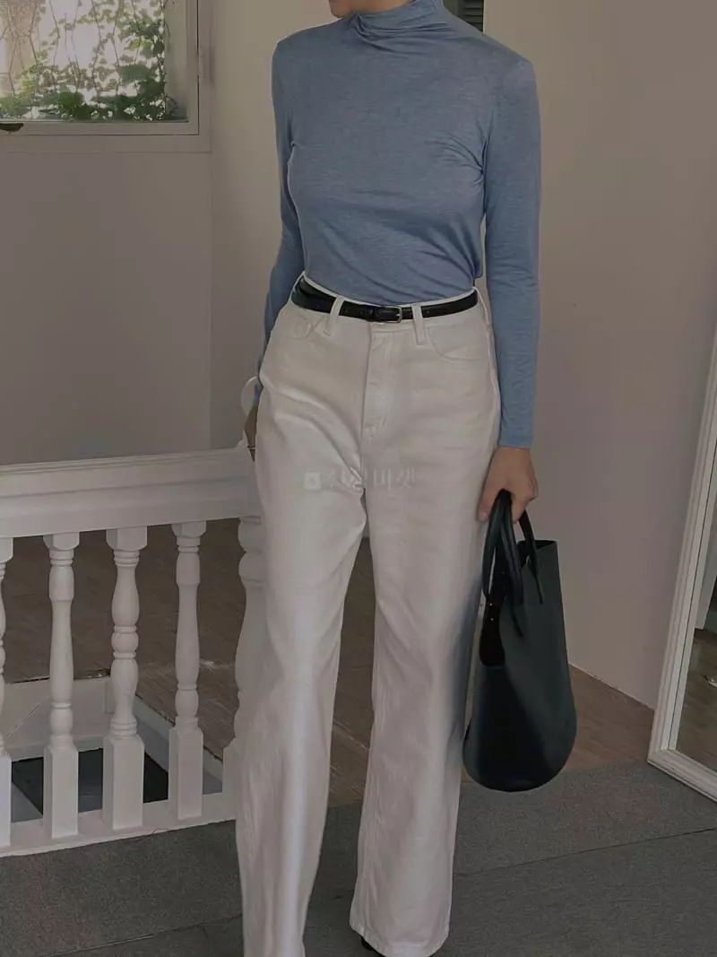 Sono De Seoul - Korean Women Fashion - #thatsdarling - Liwoo Turtleneck Tee - 5