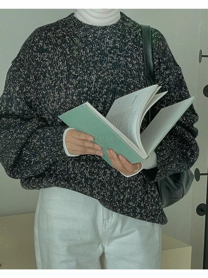 Sono De Seoul - Korean Women Fashion - #thelittlethings - Mix Twid Over Knit Tee - 11