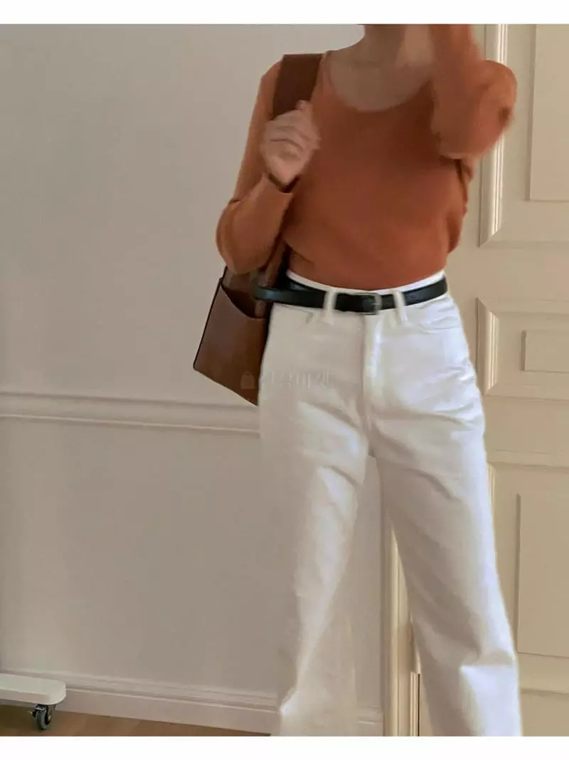 Sono De Seoul - Korean Women Fashion - #womensfashion - Basic Knit Tee - 4