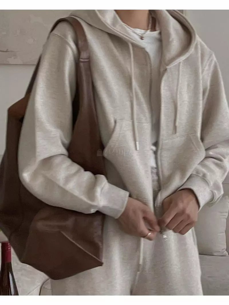 Sono De Seoul - Korean Women Fashion - #womensfashion - Masron Hoody Zip-up - 7