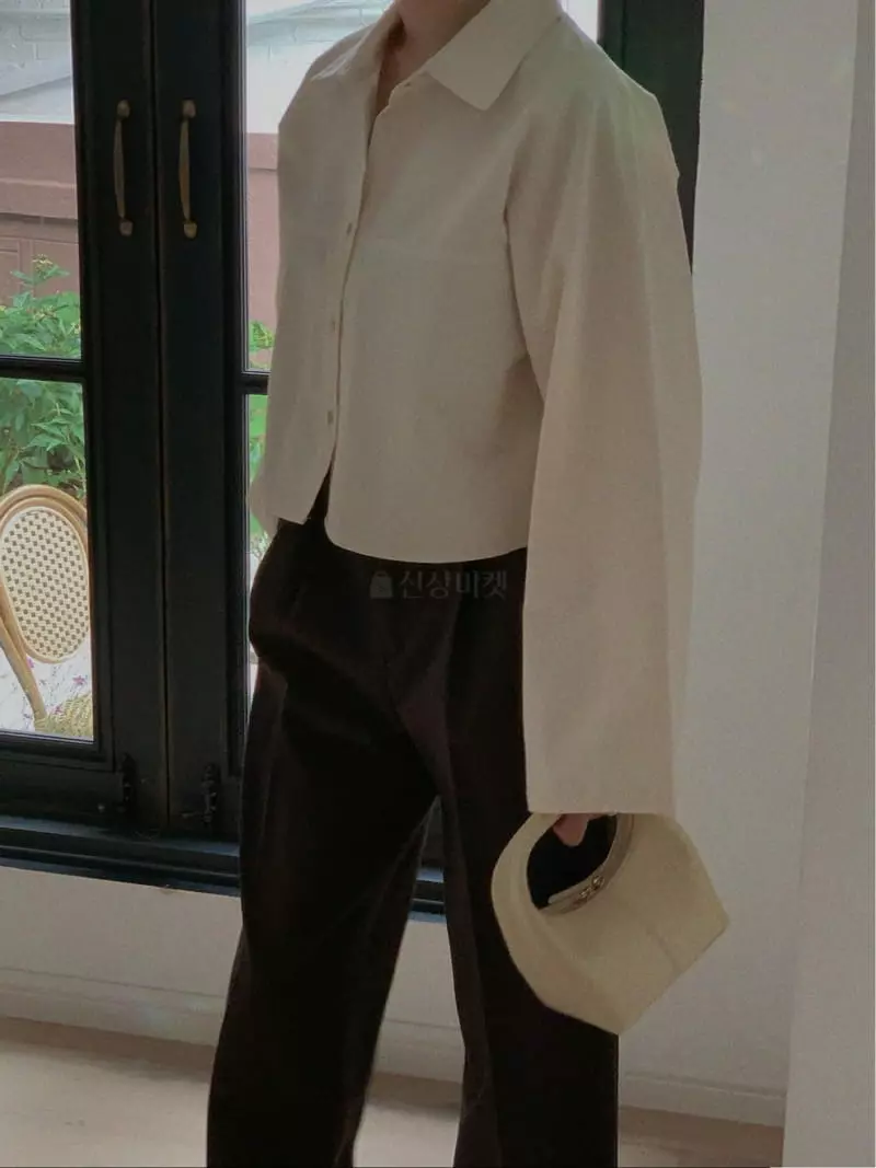 Sono De Seoul - Korean Women Fashion - #womensfashion - Lebein Crop Shirt - 2
