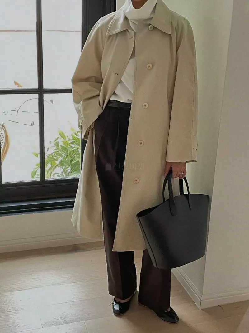 Sono De Seoul - Korean Women Fashion - #momslook - Lay Trench Coat - 4