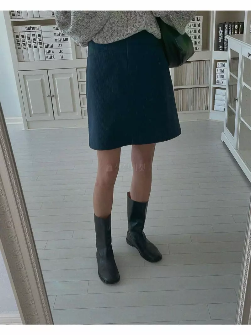 Sono De Seoul - Korean Women Fashion - #womensfashion - Corduroy Mini Skirt - 8