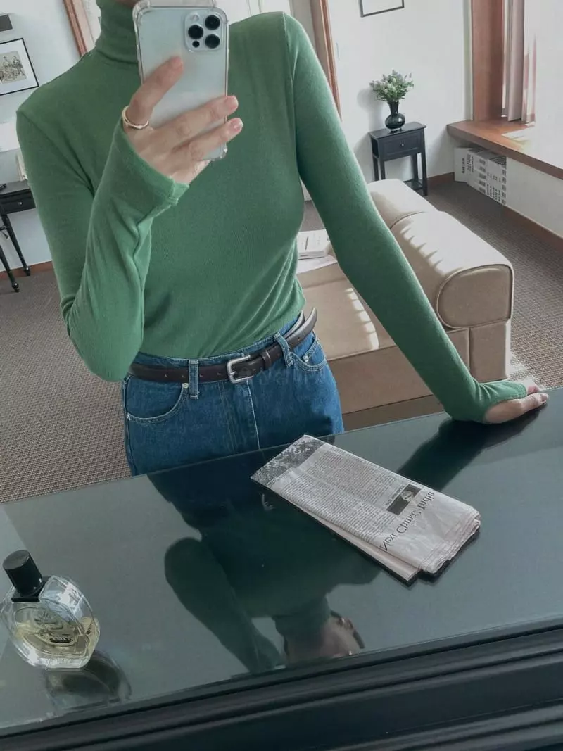 Sono De Seoul - Korean Women Fashion - #womensfashion - Bridge Warmer Turtleneck