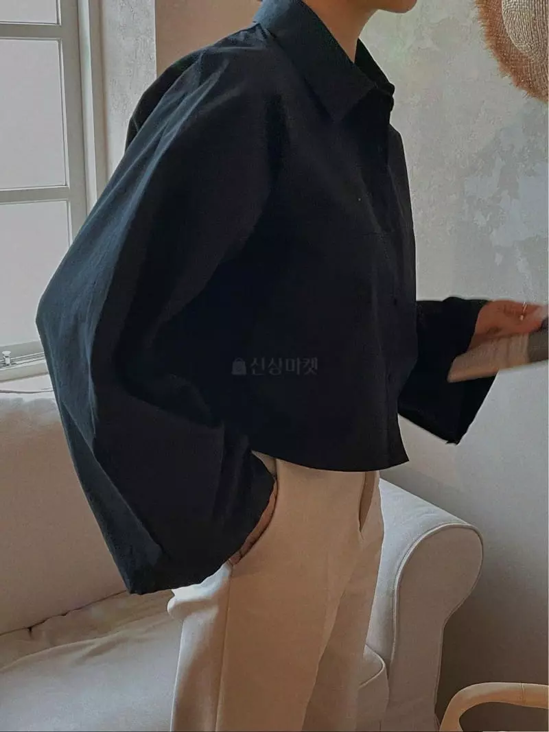 Sono De Seoul - Korean Women Fashion - #womensfashion - Lebain Crop Shirt - 8