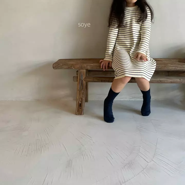 Soye - Korean Children Fashion - #stylishchildhood - Stripes One-piece