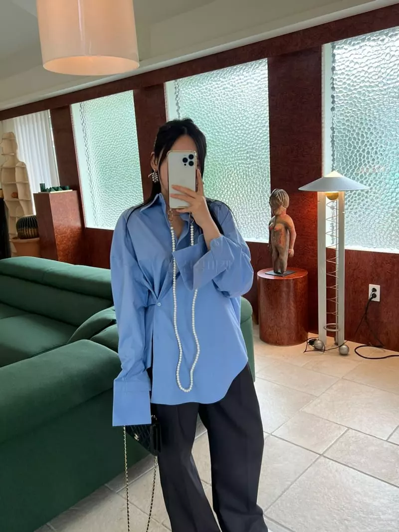Special - Korean Women Fashion - #momslook - Two Way Collar Shirt - 6