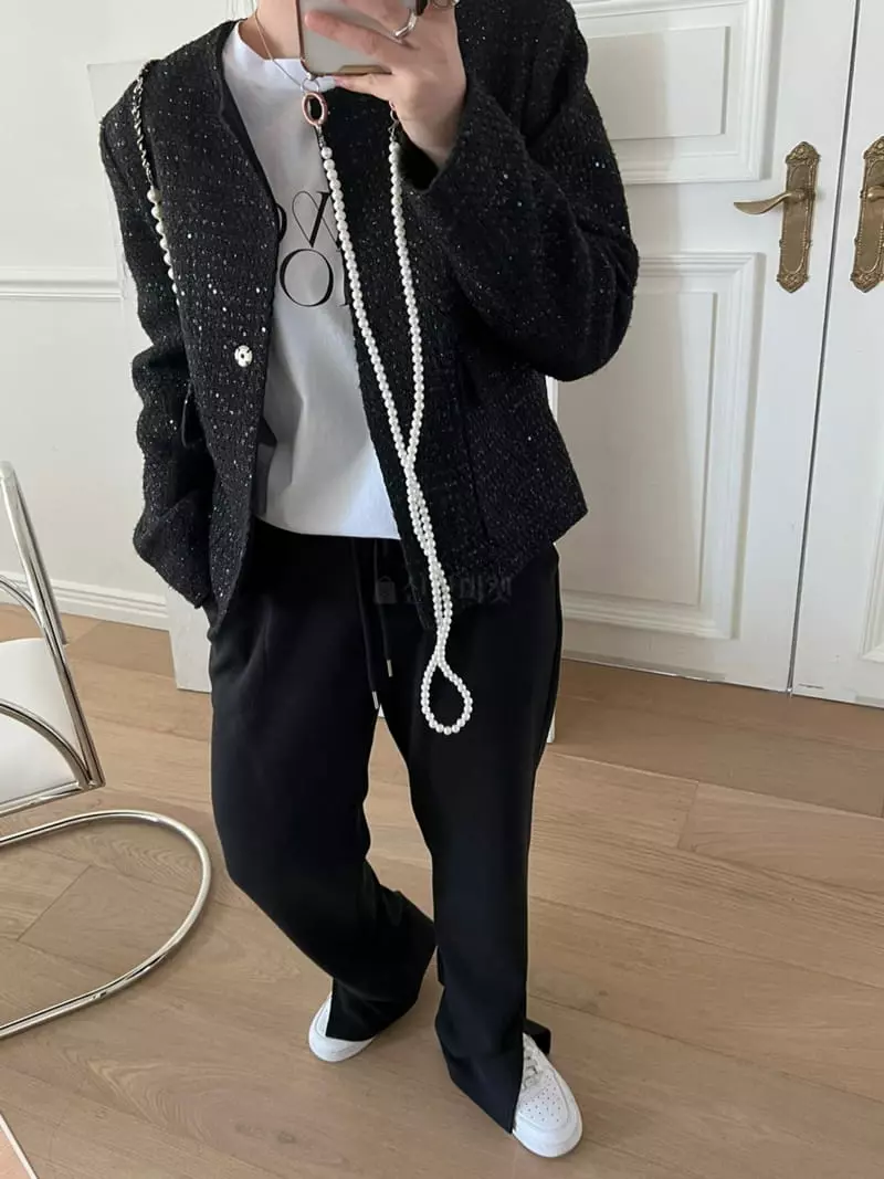 Special - Korean Women Fashion - #momslook - Metal Twinkle Jacket - 2
