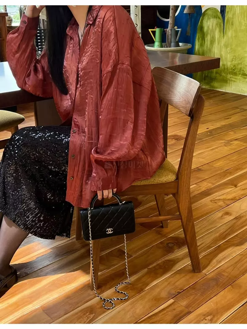 Special - Korean Women Fashion - #momslook - Metal Bling Shirt - 11