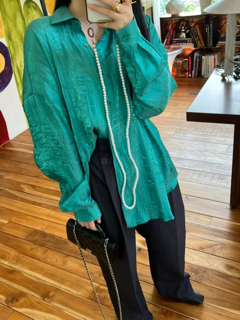 Special - Korean Women Fashion - #thatsdarling - Metal Bling Shirt - 9