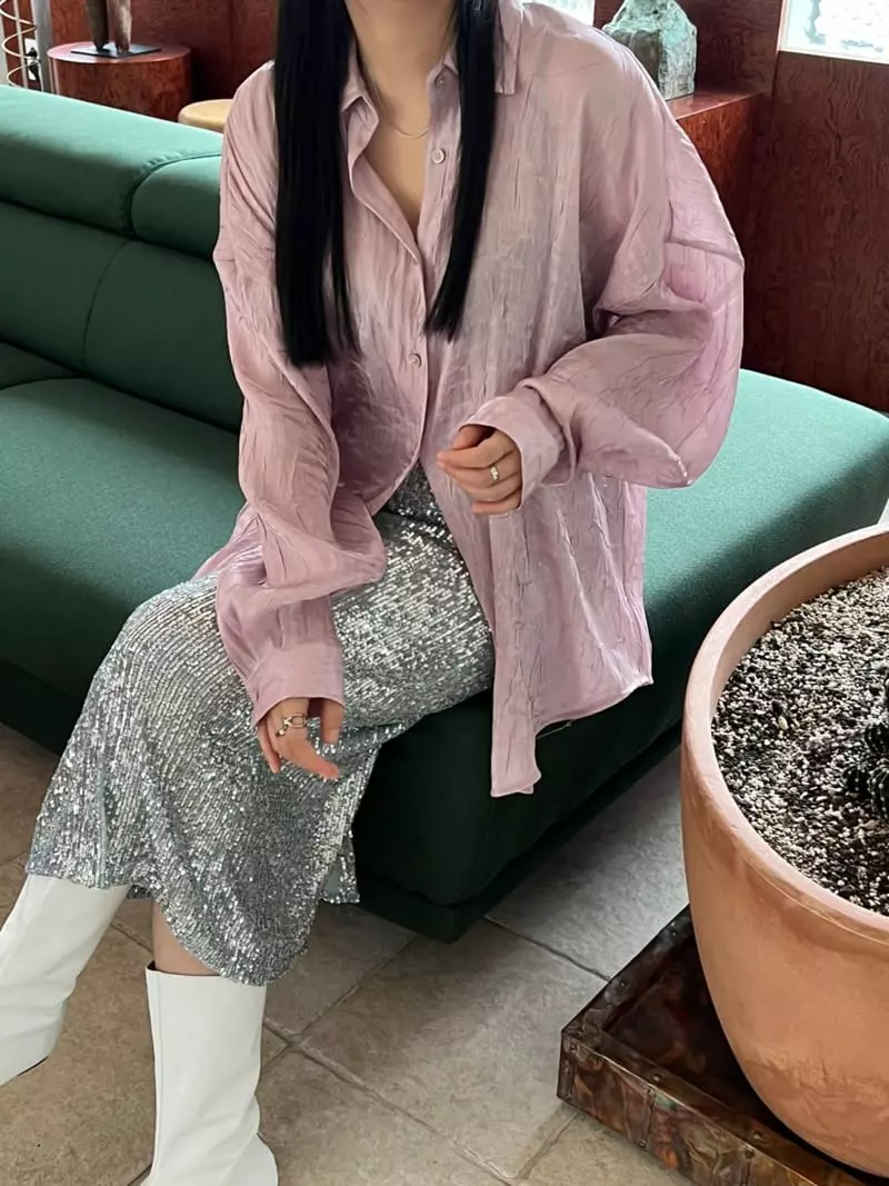 Special - Korean Women Fashion - #thelittlethings - Metal Bling Shirt - 10