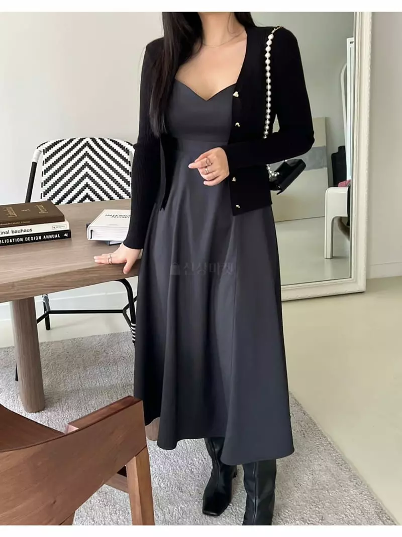 Special - Korean Women Fashion - #vintageinspired - Bell Sleeveless One-piece - 6