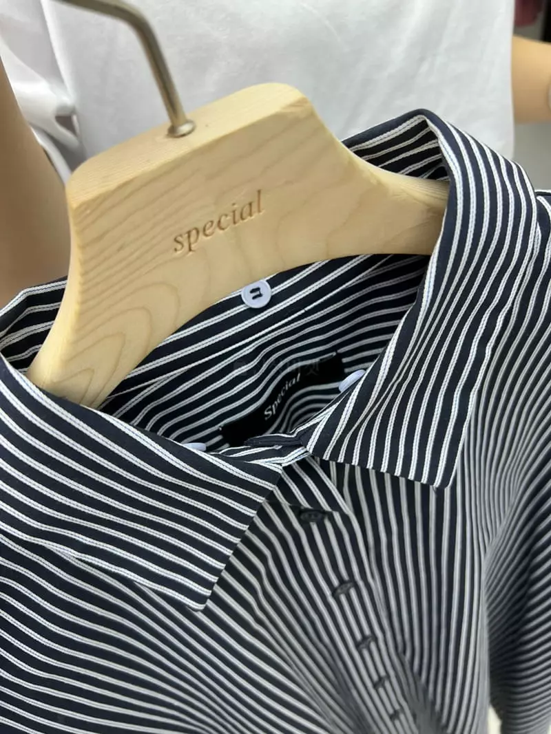 Special - Korean Women Fashion - #womensfashion - Two Way Stripes Shirt - 9