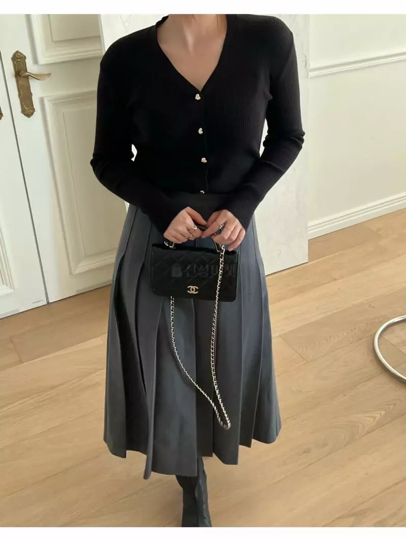 Special - Korean Women Fashion - #womensfashion - Ellena Wrinkle Skirt - 9