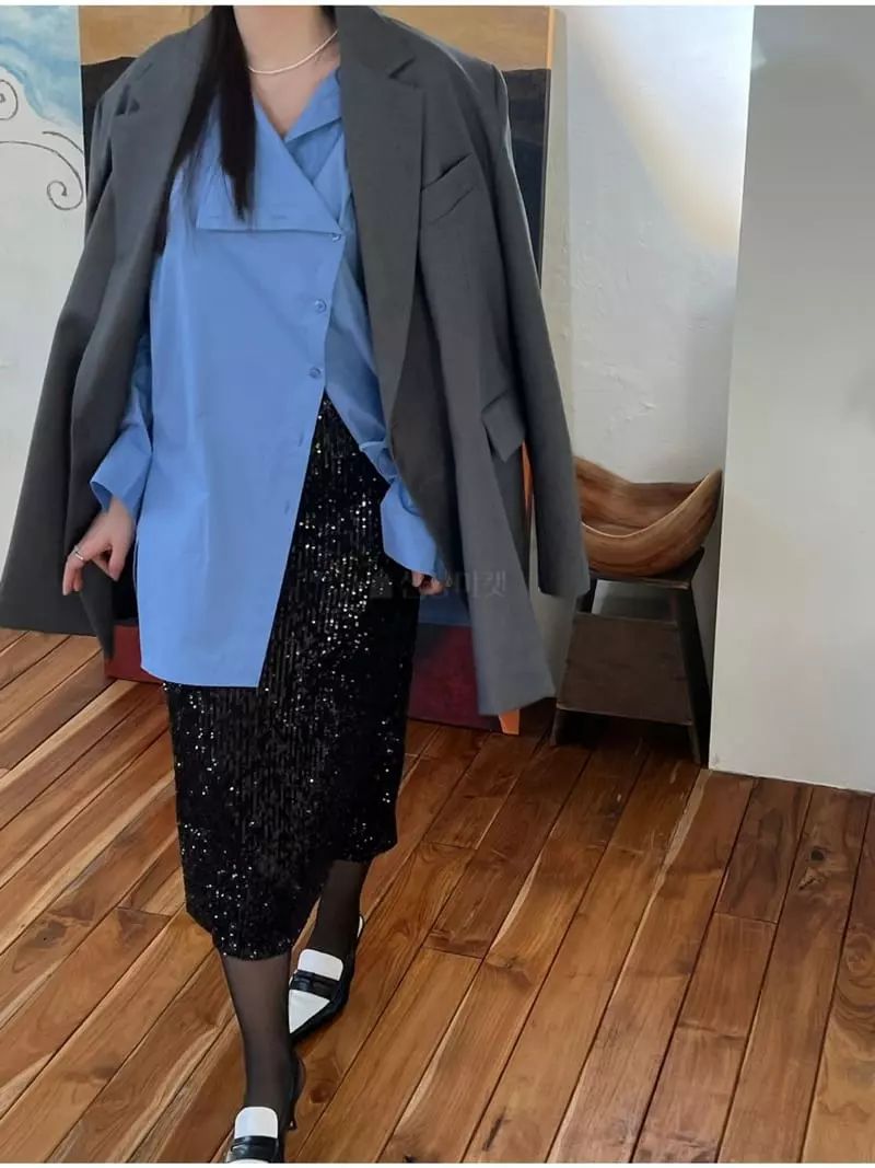 Special - Korean Women Fashion - #womensfashion - Twinkle H Line Slit Skirt - 5